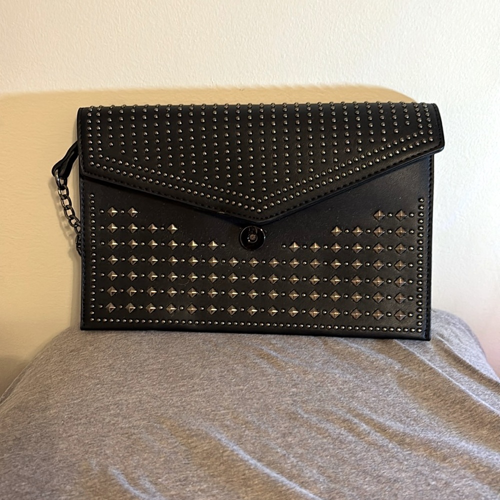 MMS studded faux leather bag